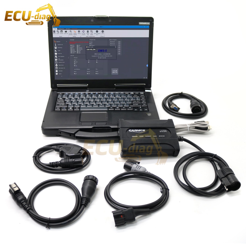 Heavy Equipment Software - طقم ماسح ضوئي لواجهة الاتصال DOOSAN